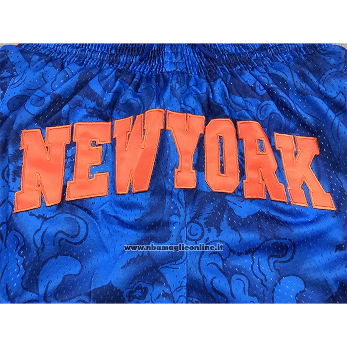 Pantaloncini New York Knicks Special Year of The Tiger Blu